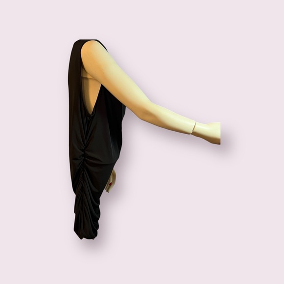 Torrid Side Gathered Black Dress Size 2 - Picture 5 of 16